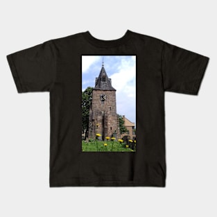 Church Tower, Rutherglen Old Parish Church, Scotland Kids T-Shirt